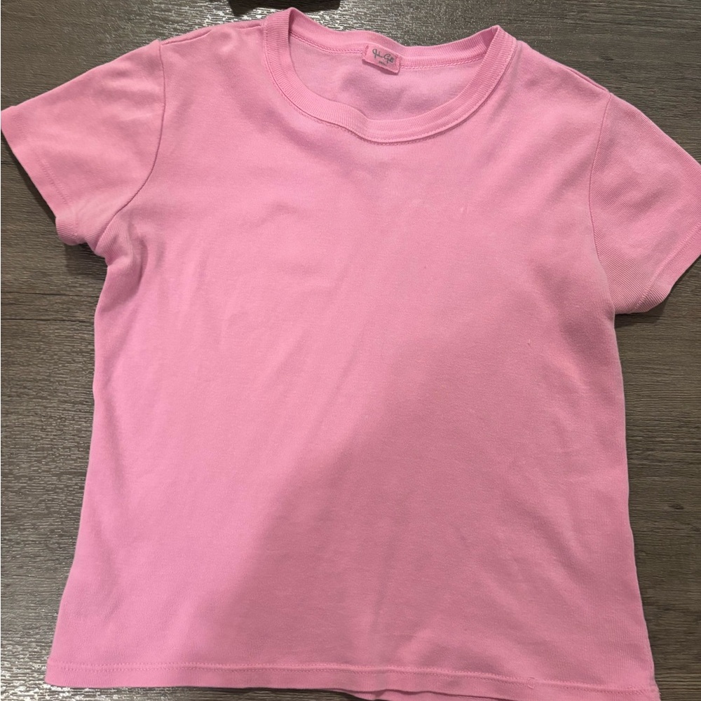 Brandy Melville Pink Short Sleeve Top